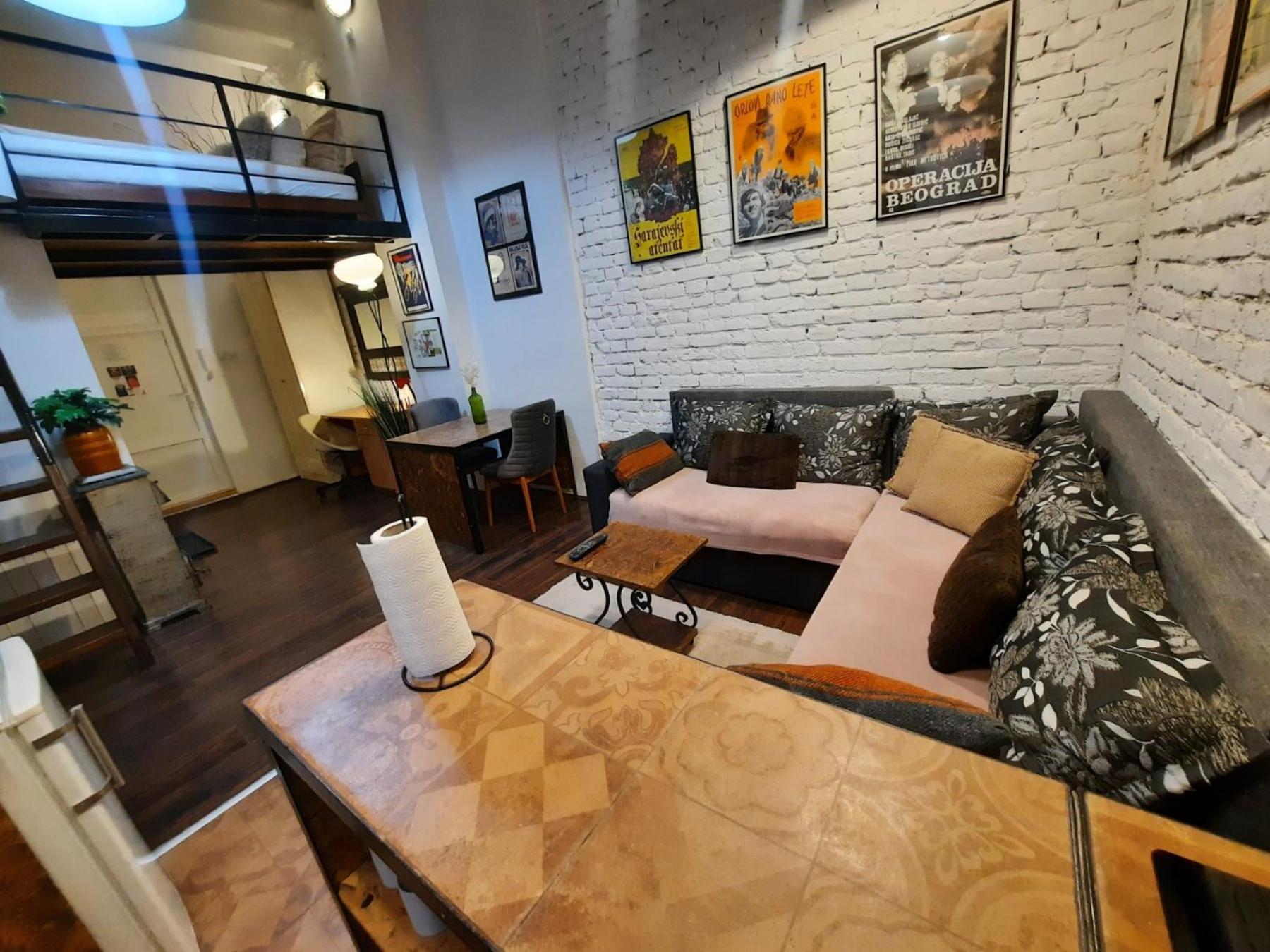 Apartament Authentic Belgrade Centre - Split Level Loft With Patio In Courtyard Zewnętrze zdjęcie