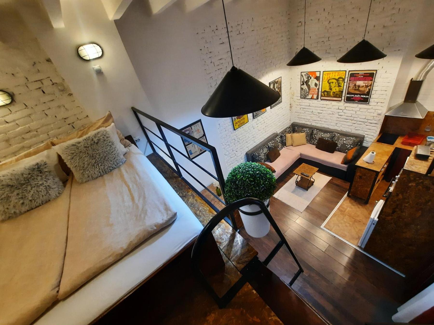 Apartament Authentic Belgrade Centre - Split Level Loft With Patio In Courtyard Zewnętrze zdjęcie