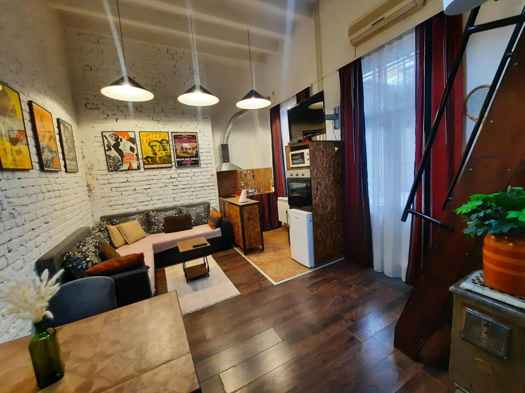 Apartament Authentic Belgrade Centre - Split Level Loft With Patio In Courtyard Zewnętrze zdjęcie