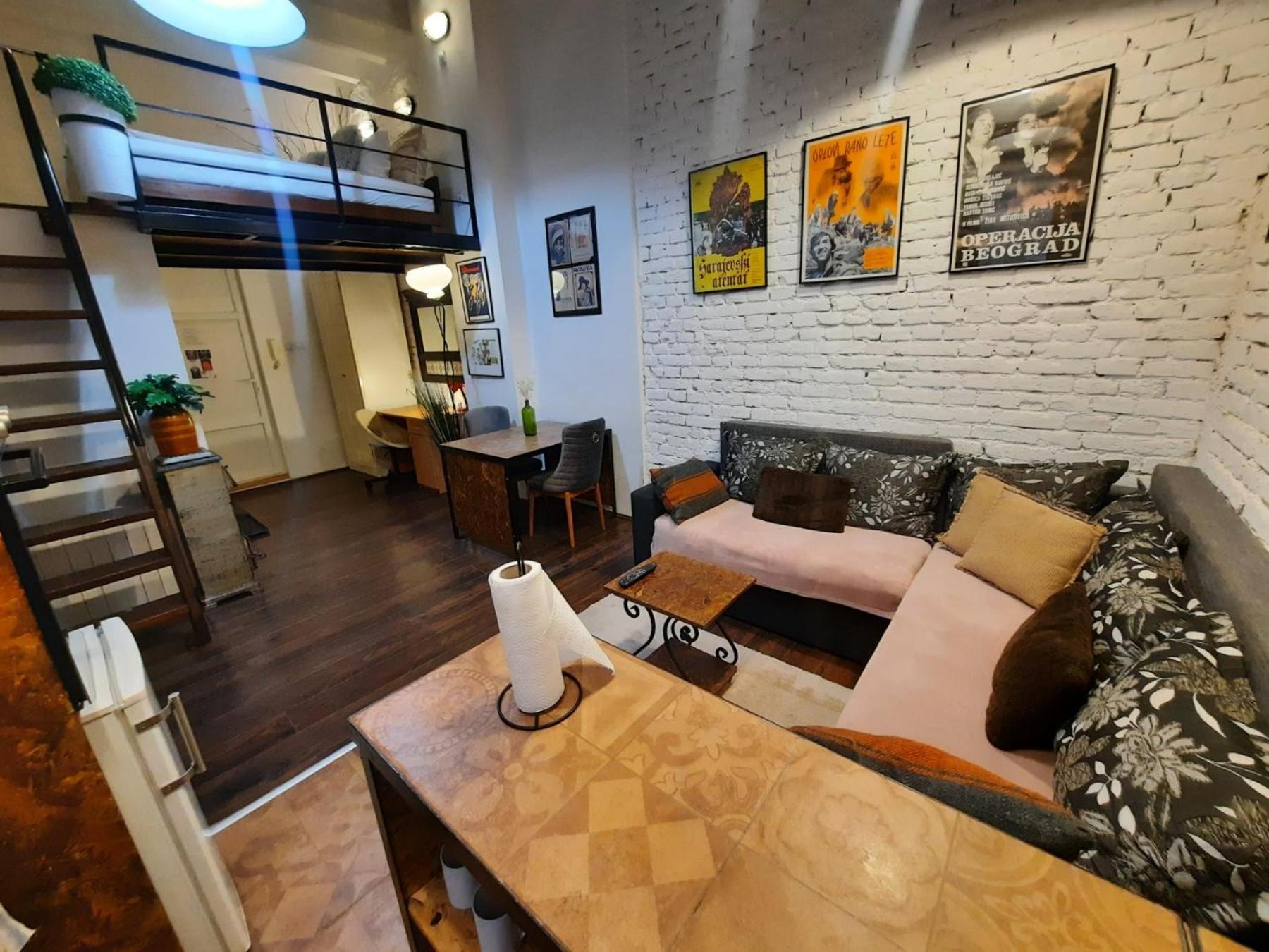 Apartament Authentic Belgrade Centre - Split Level Loft With Patio In Courtyard Zewnętrze zdjęcie